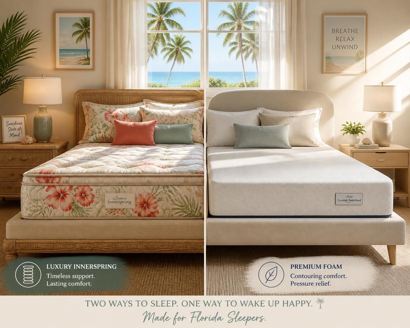 Exploring the Benefits of Innerspring vs Foam Mattresses for Florida Sleepers