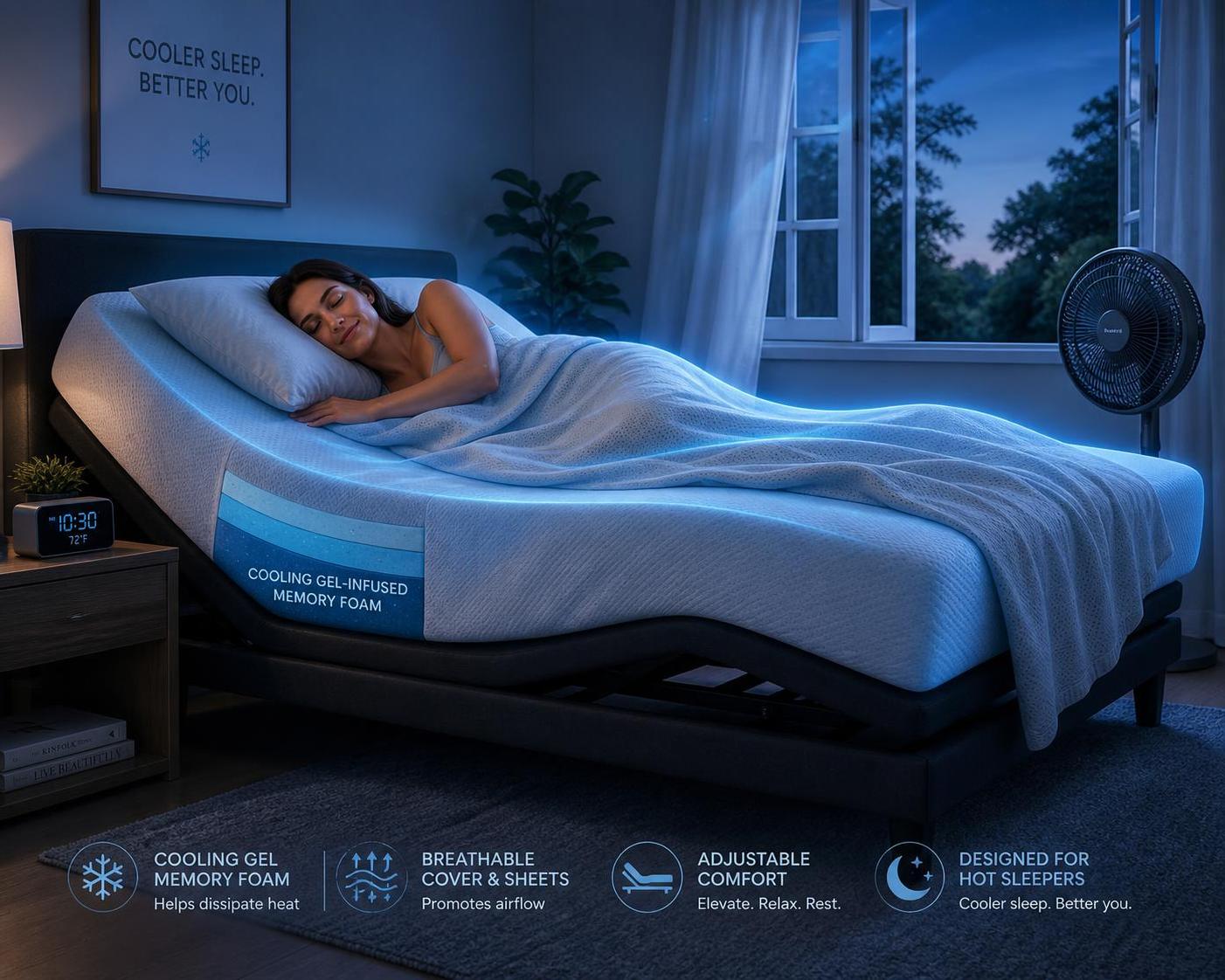 How Adjustable Bases Enhance Sleep Quality for Hot Sleepers