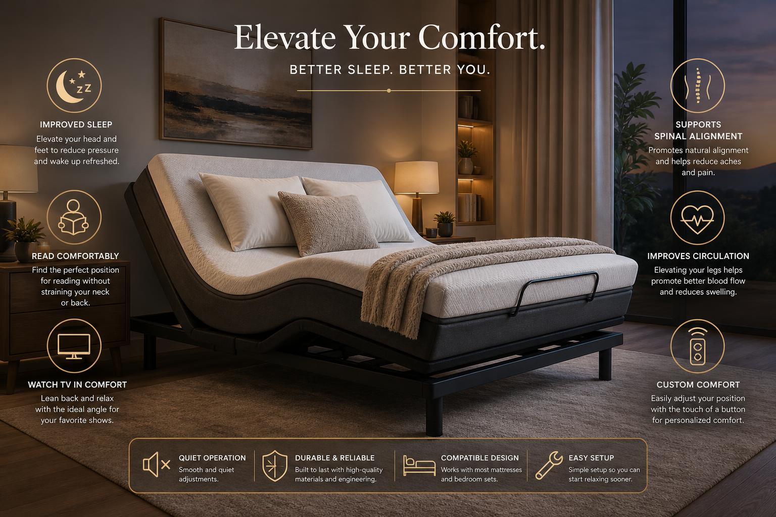 The Benefits of Choosing an Adjustable Base for Your Sleep Needs