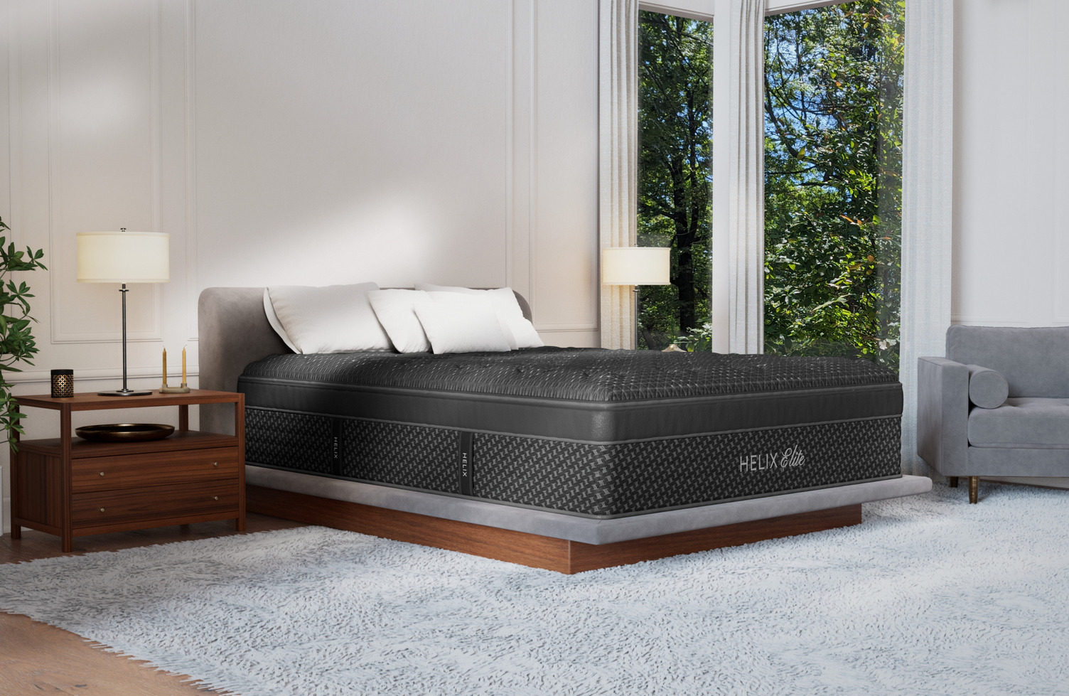 Helix mattress showroom at Noah's Mattress Express in Sanford Florida